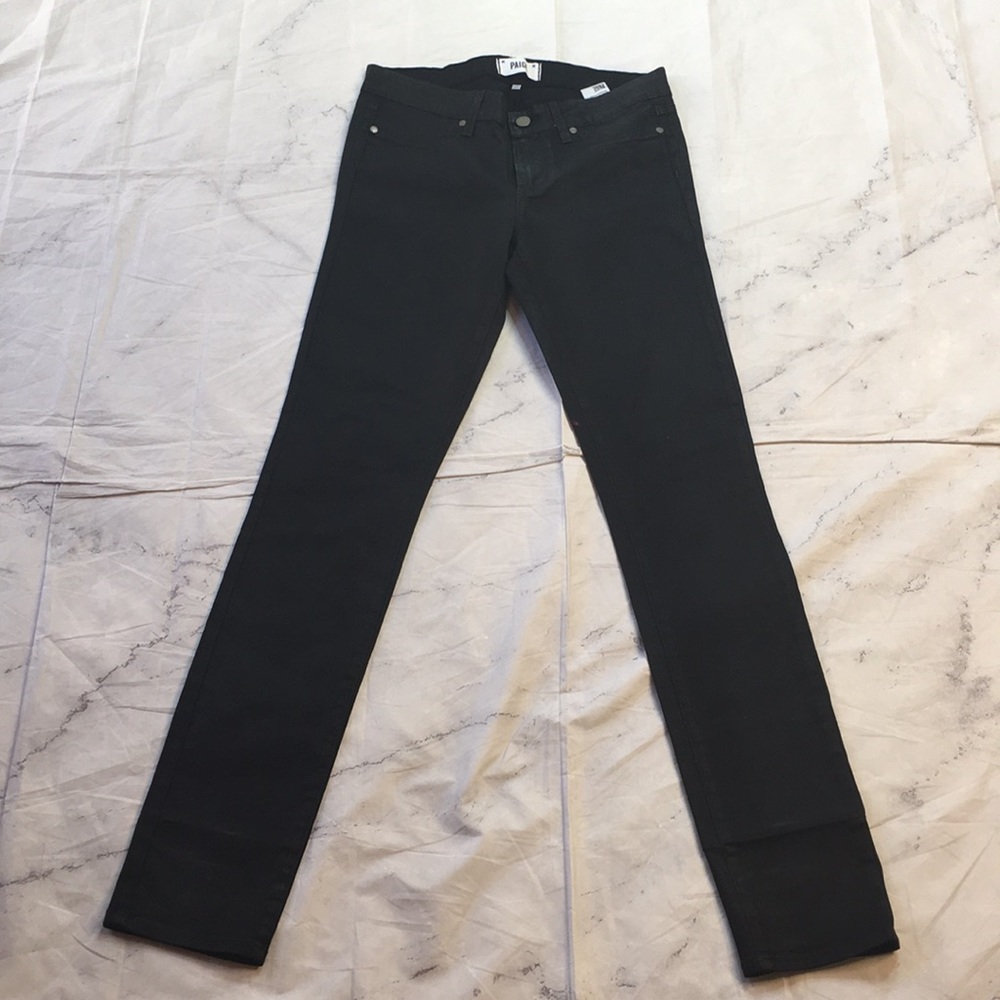 PAIGE Black High Rise Skinny Jeans